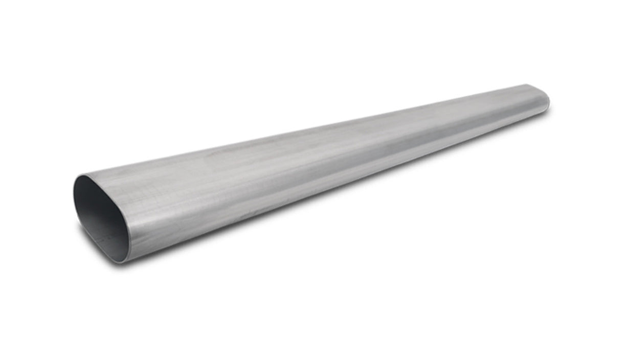 Vibrant Performance Straight Oval Tube - 3.500" Diameter - 304 Stainless - 5-Foot Length (13183)